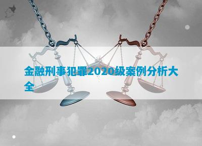 PG电子官方网站金融刑事犯罪2020级案例分析大全(图4)